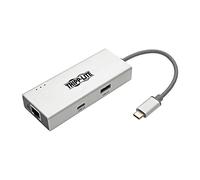 USB-C (Type-C) Docking Station, HDMI, USB Hub, GbE, USB 3.1, Gen 1, Thunderbolt 3, 4K x 2K @ 30 Hz, Silver