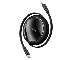 USB-C type to USB-C cable 1m, black, retractable Free2Draw, BASEUS