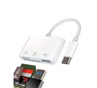 USB C USB 3.0 OTG SD Micro SD Card Reader 3in1 Hub Dock for Apple for iPhone 15 Pro Max Plus for iPad 10 Air4 for MacBook Air compatible with Samsung PC Accessories Portable Travel Office Car