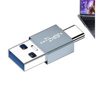 USB C USB A Adapter | Plug-and-Play Adapter Type C, High Speed Data 10Gbps Portable Connector for Phones Laptops Game Consoles Keys