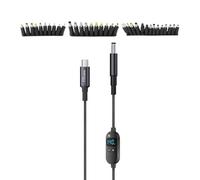 Usb C Voltage Cable - Digital Display Adjustable Power Adapter, Dc Elbow Extension Cord | Laptop Lighting Camera Router Small Fan Lantern Projector Monitor Stable Output