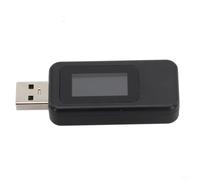 USB C Voltage Tester, Digital Power Meter with LCD Display, DC 4-30V/0-5A Type C Charger Amp Voltmeter for Phone Laptop Portable Current Detector(Black)