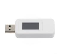 USB C Voltage Tester, Digital Power Meter with LCD Display, DC 4-30V/0-5A Type C Charger Amp Voltmeter for Phone Laptop Portable Current Detector(White)