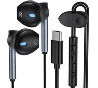 USB C Wired Earbuds for Samsung Galaxy S24 Ultra/S24 FE/S23/S22/S21/S20,Type C Wired Headphones with Microphone Earphones for iPhone 16/16 Pro/16 Pro Max/16 Plus/15,iPad Pro,Pixel 9 8 7 6 6a,One Plus9
