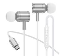 USB C Wired Headphones Earbuds for iPhone 17 Pro Max/Air/16e/16/16 Pro Max/15 Plus/iPhone 17 Type C in Ear Earphone with Microphone Noise Canceling Headphone USB C Ear Buds for Google Pixel 10/9/8 Pro