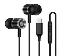 USB C Wired in Ear Headphones for Samsung Galaxy S25 Ultra 24 Plus S23 Ultra S22 FE A17 A16, USBC Earphones Wired Earbuds Type C Headphones Headsets with Mic for Google Pixel 10 Pro 9a 9 Pro XL 8 8
