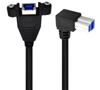 USB Cable, 90 Degree Angled USB Printer Cable for Scanner Printer, Hard USB Data Cable Replacement