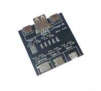 USB Cable Tester Board Supporting Both USB 2.0 and USB-C Connections with Illuminated Indicators for Real-Time Power Assessment
