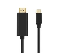 USB Cable Type C To HDMI Male Resolution 4K UHD 2m Black