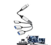 USB Cable, USB Splitter Cable 1 in 3 Out | Extender Hub | 1 Foot USB Splitter Cable 1 in 3 Out for Car Laptop PC Computer Keyboard Flash Drive