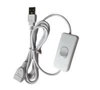 USB Cable with on Off Power Switches, Straight-headed USB2.0 Male to Female Data Line Power Supply Extension Cord Wire Male to Female Extender Cord for Small Fan USB Chargers Desk Lamps Driving