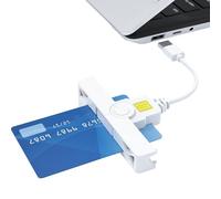 USB CAC Reader - Secure Smart Card Reader for Government, Business Use | USB C Common Access Card Reader for Linux, OS, Authentication Device, ID Chip Reader