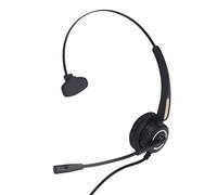 USB Call Center Headphone, Noise Cancelling Customer Headset with Microphone and Mute Button, Wired Computer Headset with Retractable for Office, Trucking, Home, Call Center, Black