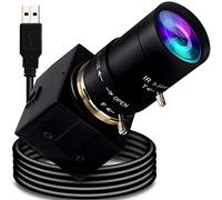 USB Camera 8MP 4K Manual Zoom Webcam for Computer 5-50mm Varifocal Lens USB with Camera Mini UVC USB2.0 Varifocal Focus PC Camera for Laptop CCTV Surveillance Camera