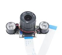 USB Camera Module 5MP Fisheye Webcam with Night Display and Daytime Auto Switching Webcam with LED Fill Light