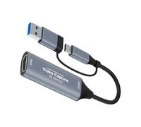 USB Capture Card - Audio Transfer Adapter, USB Video Card for Laptop, Camera Phone Game Streaming Recording PC TV VCR, Perfect for Live Streaming Video, Capture Content Creation Recording