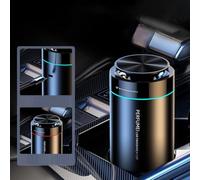 USB Car Aroma Diffuser with Color-Changing LED Light, Adjustable Scent Intensity, for Car, Compatible with USB Power, Grey