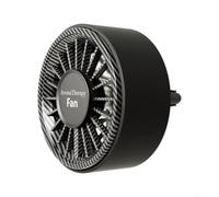 USB Car Aromatherapy Fan 7-Colour Light Air Vent Clip Three Speed Settings | ABS material Turbo fan for gentle scent diffusion Easy 360-degree airflow adjustment Fits most car vents