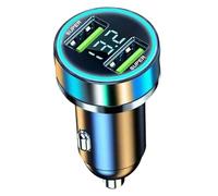 Usb Car Charger Adaptor - Portable Fast Charging Car Charger, Port cigarettes Lighters Usb Charger | Type C Cable 4 in 1 Fast Car Charge, 12v/24v Usb Fast Charging with Digital Display for Travel