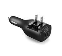 USB Car Charger,NDLBS 2-in-1 Portable dual USB Car and wall Charger with Foldable Plug Home for iPhone X 6S 7 8 Plus,iPad Pro Air Mini,Galaxy Note8 S7 S9 S8 Plus,LG Google(black)