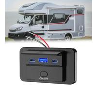 USB Car Charging Socket Dual PD USB 5 * 45 * 9mm Aluminum Car Features Supports charging of mobile phones and electrical appliances put the product in vehicles with working