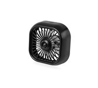 USB Car Fan - Vent Mount, 7-Blade Turbo, LED Light & Multi-Function(Style A)
