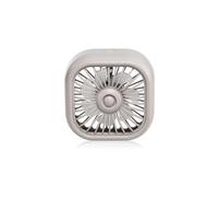 USB Car Fan - Vent Mount, 7-Blade Turbo, LED Light & Multi-Function(Style B)
