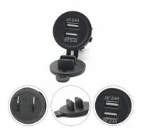 USB Car for charger Socket with On/Off Switch Energy Save USB | for qc3.0 tech, charges 80% in 35min, 4x faster than standard, dual 5V 2.4A ports, compatibility