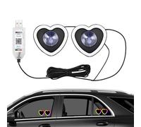 USB Car Interior Lights - Suction Cup LED Lighting, Rechargeable Ambient Car Lamp for Dashboard, Roof, or Door Decoration, Great for Family, Friends, Night Driving, Automotive, and Festive Party Use