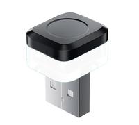 USB Car Light, LED Ambient Lighting, Multicolor Glow Effect, Wireless Compact Design, Interior Mood Illumination for Auto Cabins and Bedroom Night Use 0.59x0.71x0.91in