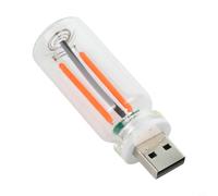 USB Car Night Light Touch Dimmable Glass Bottle(red)