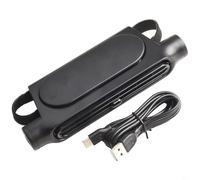 USB Car Rear Seat Fan Quiet and Powerful Airflow for a Comfortable Journey for All Passengers (Black)