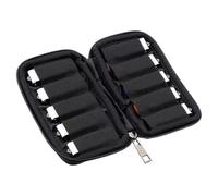 USB Case USB Flash Drive Storage Case 10-Slot for SanDisk/SamData/Samsung USBs Flash Drives Jump Drive Memory Stick, SD Card, Cable, Black