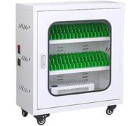 USB Cell Phone Charging Station with Secure Storage Cabinet, 60 Slots for Mobile Devices - Ideal for Student and Employee Use, Efficient Charging and Organization