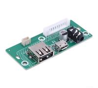 USB Charge Port Replacement for JBL Charge 3 Speaker, Metal Audio Power Supply Board Connector with Jack, Green Charging Port Repair Part(B)