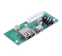 USB Charge Port Replacement for JBL Charge 3 Speaker, Metal Audio Power Supply Board Connector with Jack, Green Charging Port Repair Part(A)