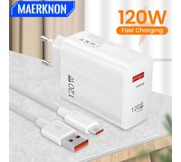 USB Charger 120W Quick Charge EU/US Plug Phone Charger Adapter For iPhone Samsung Xiaomi Huawei Type C Cable Fast Charge Charger EU Plug