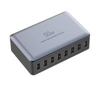 USB Charger, 50W Multi Port Charging Station 8-Ports 5V/2A USB Hub Charger Power Adapter for iPhone 16/15/14/13/12/11/XR/SE/8 Plus,Samsung Phone,Smartwatches,Ebook,MP3,etc