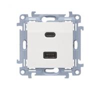 USB Charger C+A (Module), 30W, 230V Simon 10 CEC2CAQ.01/11