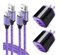 USB Charger Compatible for Samsung Galaxy Note 20 Ultra/S20 5G/S10 Lite/Note 10 Plus/S10e, A11 A9 A20 A50 A10E A51 A71 A01, LG G9 G8 Stylo 6/5/4, 2-Pack Wall Charger with Type C Fast Charging Cables