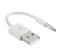Usb Charger Data Sync Cable For Ipod Shuffle 3rd 4th 5th Generation White 0.15M