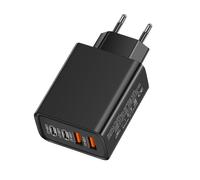 USB Charger, Quick Charge Multiport Adapter | Lightweight Travel Desks & Laptop Tablets Mobile & Desktop | Compact Plux | USB Charger Block