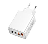 USB Charger, Quick Charge Multiport Adapter | Lightweight Travel Desks & Laptop Tablets Mobile & Desktop | Compact Plux | USB Charger Block