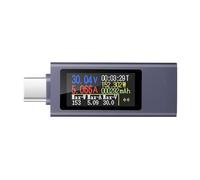 USB Charging Analyzers Data Displays Portable Charging Tool Easy Monitorings Aluminum For Easy Assessment Battery