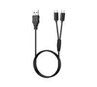 USB Charging Cable Compatible with OCOOPA/UNIHAND/ORORO Magnetic Rechargeable Hand Warmers Heated Gloves Socks Pocket Portable Hands Heater Devices Replacement 2-in-1 Type-C Dual Charger Cord