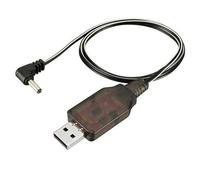 USB Charging Cable DC 3.5mm for RC 4.8V 250mA 0.50M Black