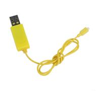 Usb Charging Cable For Mini Rc Car And Quadcopter With Standard Connector Yellow Plastic Wire Cord For Remote Control Vehicle Parts Accessories Stable Power Supply Lightweight Design Easy To Use