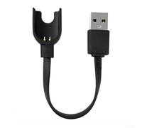 USB Charging Cable for Xiaomi for mi Band 3, 15cm Replacement Charger Cord with Metal Interface, Compact Desktop Adapter for Efficient Charging, Black(for m3 line is 13cm long)