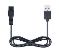 USB Charging Cable Power Cord for C6 C7 Pet Hair Trimmer Electric Shaver Black 1 Pcs