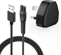 USB Charging Cable Replacement for Philips OneBlade & Multigroom Shaver Trimmer, 5V Power Cord Compatible with QP2734 QP2834 QP1924 QP2724 QP2824 MG5950 MG7950 MG7961 MG7962 Travel Charger Lead